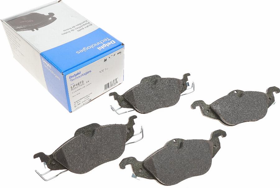 Delphi LP1673 - Brake Pad Set, disc brake onlydrive.pro