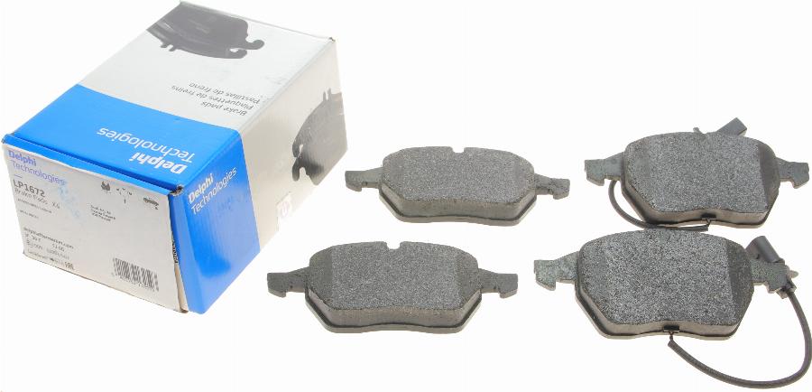 Delphi LP1672 - Brake Pad Set, disc brake onlydrive.pro