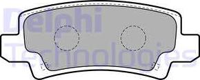 Delphi LP1864 - Brake Pad Set, disc brake onlydrive.pro