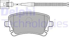 Delphi LP1860 - Brake Pad Set, disc brake onlydrive.pro