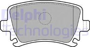 Delphi LP1824 - Brake Pad Set, disc brake onlydrive.pro