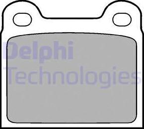 Delphi LP18 - Brake Pad Set, disc brake onlydrive.pro