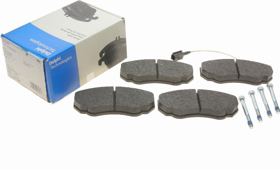 Delphi LP1750 - Brake Pad Set, disc brake onlydrive.pro