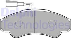 Delphi LP1751 - Brake Pad Set, disc brake onlydrive.pro