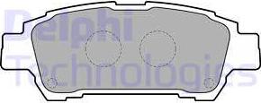 Delphi LP1710 - Brake Pad Set, disc brake onlydrive.pro