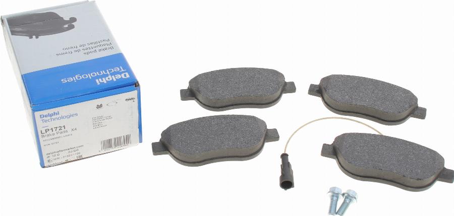 Delphi LP1721 - Brake Pad Set, disc brake onlydrive.pro