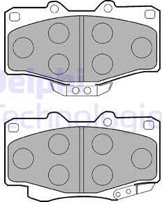 Delphi LP854 - Brake Pad Set, disc brake onlydrive.pro