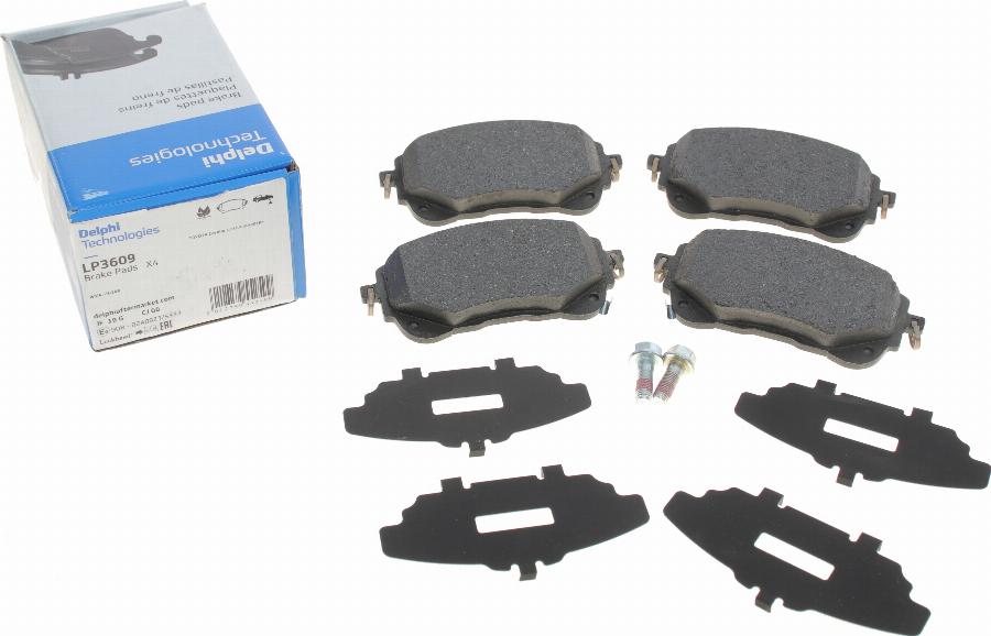 Delphi LP3609 - Brake Pad Set, disc brake onlydrive.pro