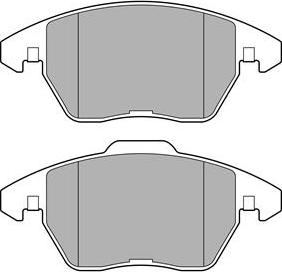 Delphi LP3684 - Brake Pad Set, disc brake onlydrive.pro