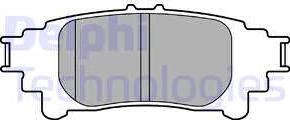 Delphi LP3155 - Brake Pad Set, disc brake onlydrive.pro