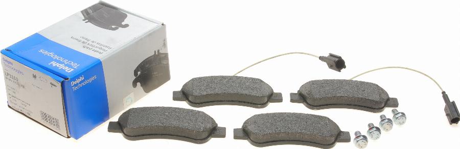 Delphi LP3153 - Brake Pad Set, disc brake onlydrive.pro