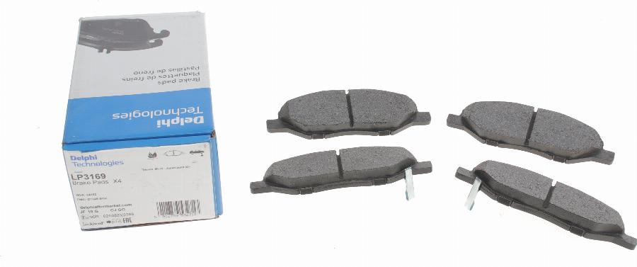 Delphi LP3169 - Brake Pad Set, disc brake onlydrive.pro