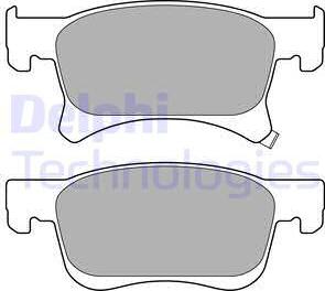 Delphi LP3164 - Brake Pad Set, disc brake onlydrive.pro