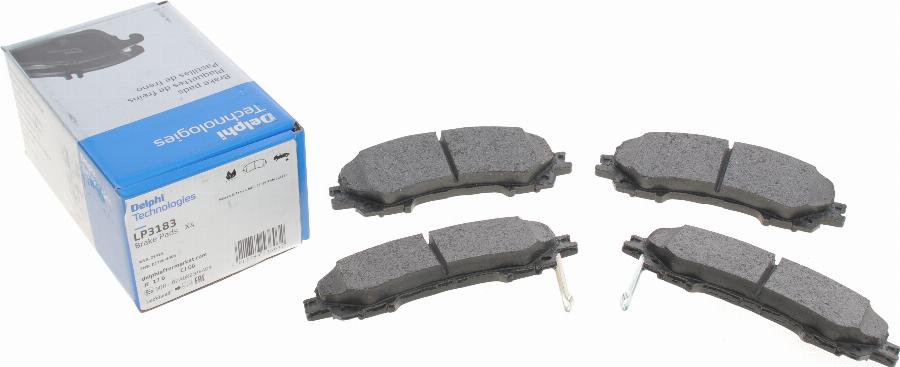 Delphi LP3183 - Brake Pad Set, disc brake onlydrive.pro