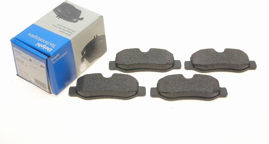 Delphi LP3139 - Brake Pad Set, disc brake onlydrive.pro