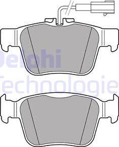 Delphi LP3311 - Brake Pad Set, disc brake onlydrive.pro