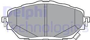 Delphi LP3378 - Brake Pad Set, disc brake onlydrive.pro