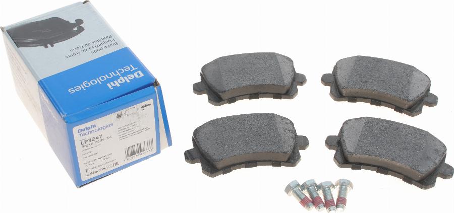 Delphi LP3247 - Brake Pad Set, disc brake onlydrive.pro