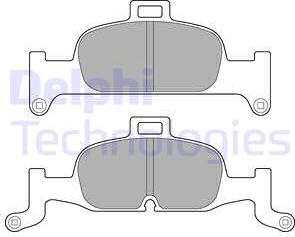 Delphi LP3239 - Brake Pad Set, disc brake onlydrive.pro