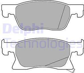 Delphi LP3238 - Brake Pad Set, disc brake onlydrive.pro