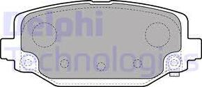 Delphi LP2499 - Brake Pad Set, disc brake onlydrive.pro