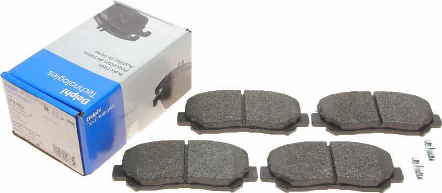 Delphi LP2481 - Brake Pad Set, disc brake onlydrive.pro