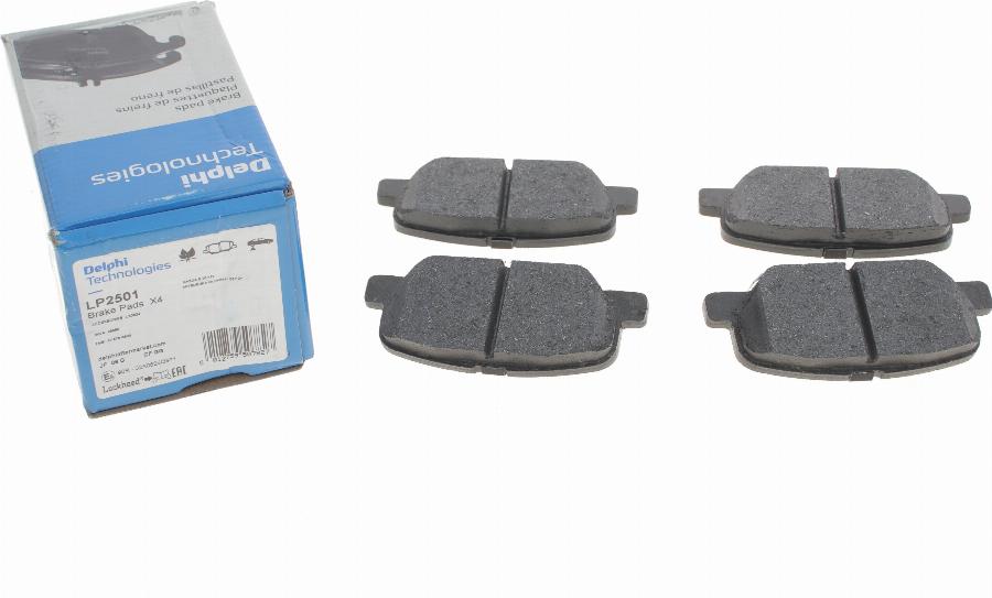 Delphi LP2501 - Brake Pad Set, disc brake onlydrive.pro