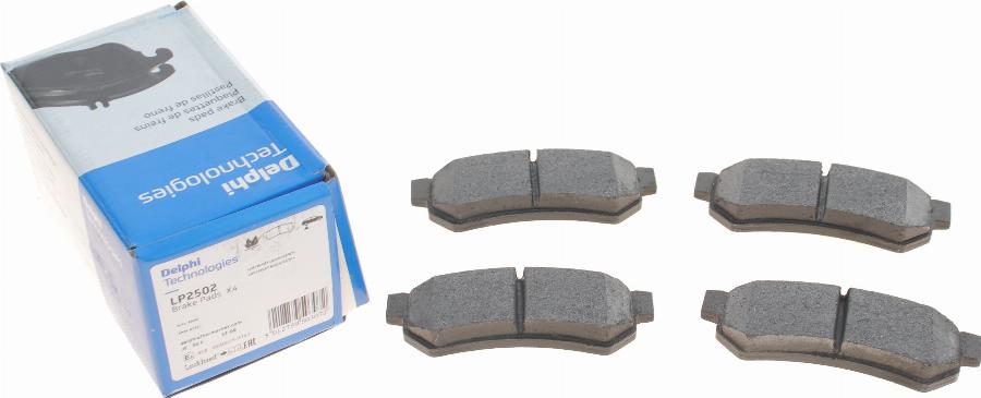 Delphi LP2502 - Brake Pad Set, disc brake onlydrive.pro