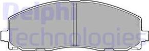 Delphi LP2694 - Brake Pad Set, disc brake onlydrive.pro