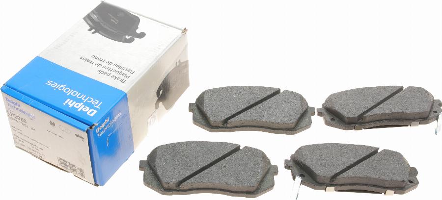 Delphi LP2050 - Brake Pad Set, disc brake onlydrive.pro