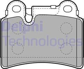 Delphi LP2061 - Brake Pad Set, disc brake onlydrive.pro