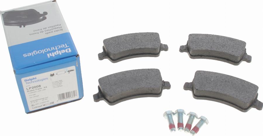 Delphi LP2008 - Brake Pad Set, disc brake onlydrive.pro