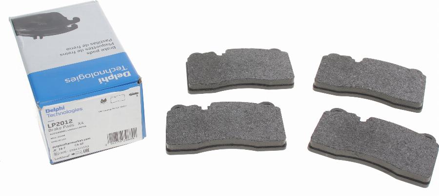 Delphi LP2012 - Brake Pad Set, disc brake onlydrive.pro