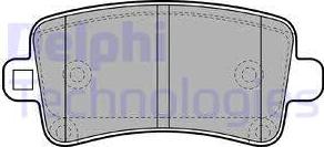 Delphi LP2084 - Brake Pad Set, disc brake onlydrive.pro