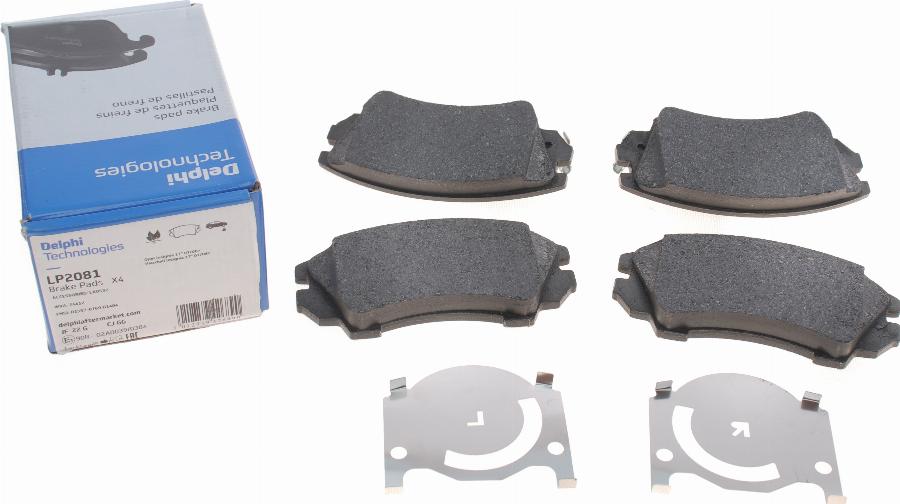 Delphi LP2081 - Brake Pad Set, disc brake onlydrive.pro