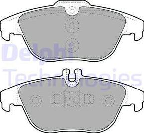 Delphi LP2029 - Brake Pad Set, disc brake onlydrive.pro