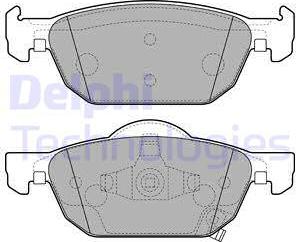 Delphi LP2144 - Piduriklotsi komplekt,ketaspidur onlydrive.pro