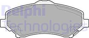 Delphi LP2143 - Brake Pad Set, disc brake onlydrive.pro