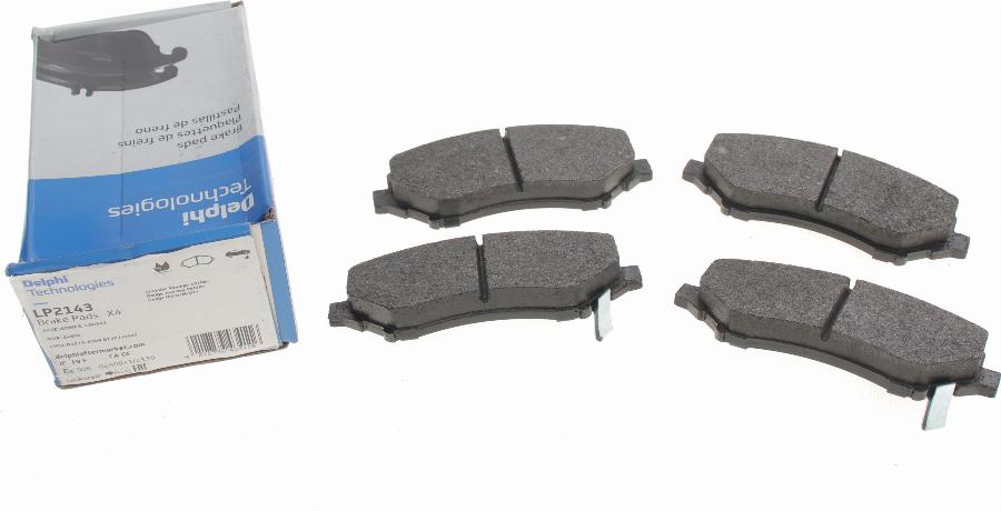 Delphi LP2143 - Brake Pad Set, disc brake onlydrive.pro