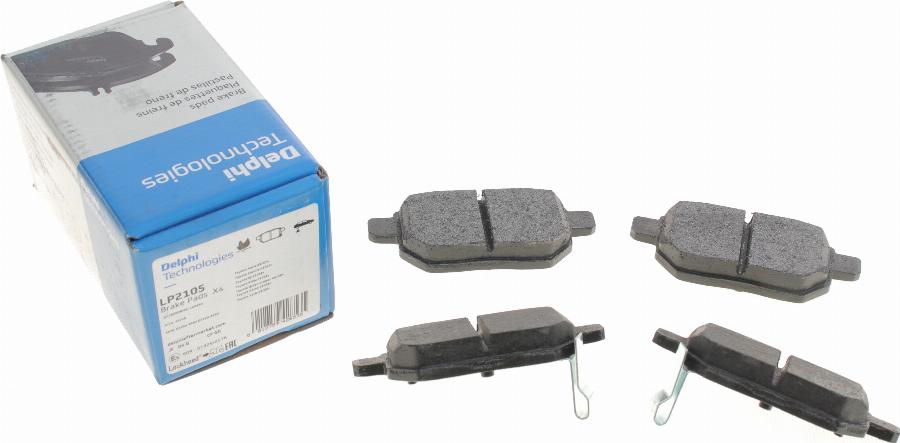 Delphi LP2105 - Brake Pad Set, disc brake onlydrive.pro