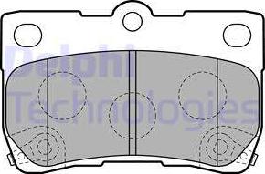 Delphi LP2130 - Brake Pad Set, disc brake onlydrive.pro