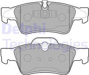 Delphi LP2124 - Brake Pad Set, disc brake onlydrive.pro