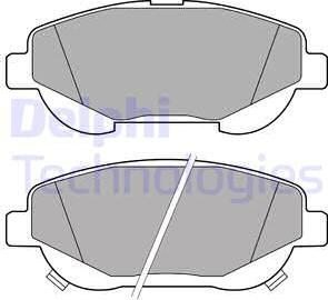 Delphi LP2207 - Brake Pad Set, disc brake onlydrive.pro