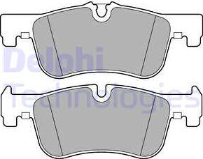 Delphi LP2284 - Brake Pad Set, disc brake onlydrive.pro