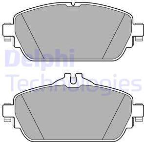 Delphi LP2764 - Тормозные колодки, дисковые, комплект onlydrive.pro