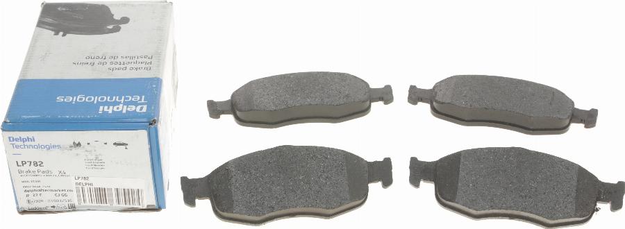 Delphi LP782 - Brake Pad Set, disc brake onlydrive.pro