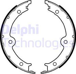 Delphi LS2131 - Brake Shoe Set onlydrive.pro