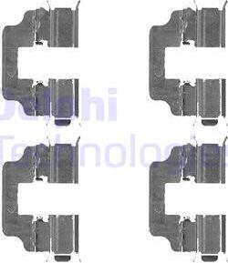 Delphi LX0493 - Accessory Kit for disc brake Pads onlydrive.pro