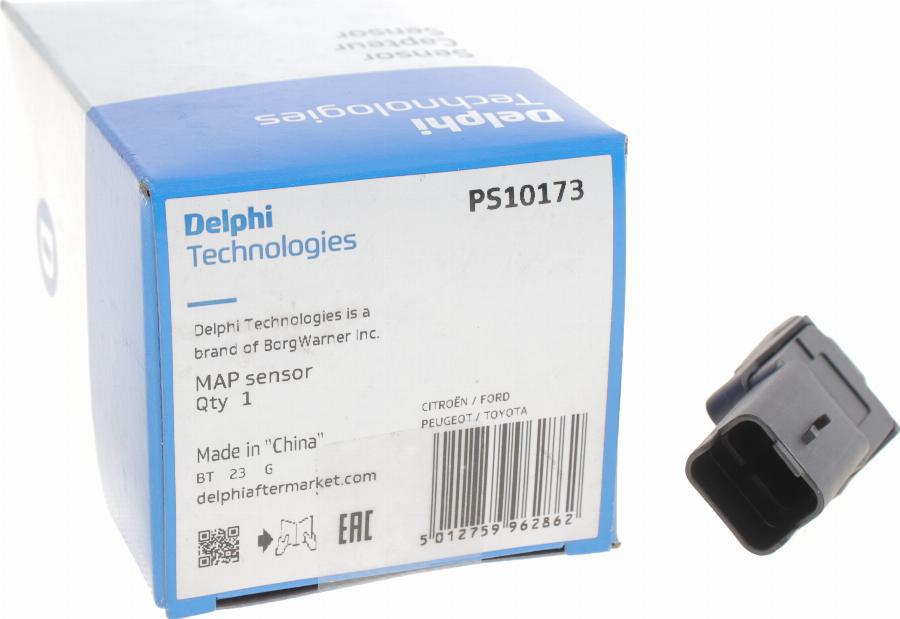 Delphi PS10173 - Devējs, Spiediens ieplūdes traktā onlydrive.pro