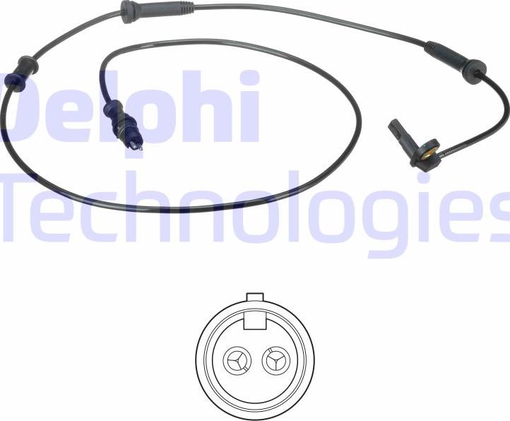 Delphi SS20480 - Датчик ABS, частота вращения колеса onlydrive.pro